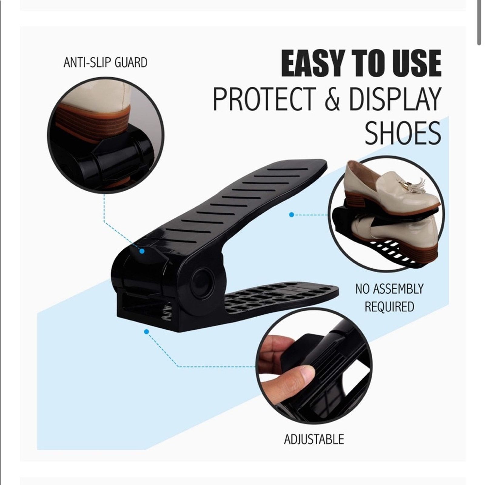 Other Shoe Slots Adjustable Shoe Organizer, 18 Piece Size ONE SIZE - 6 Thumbnail