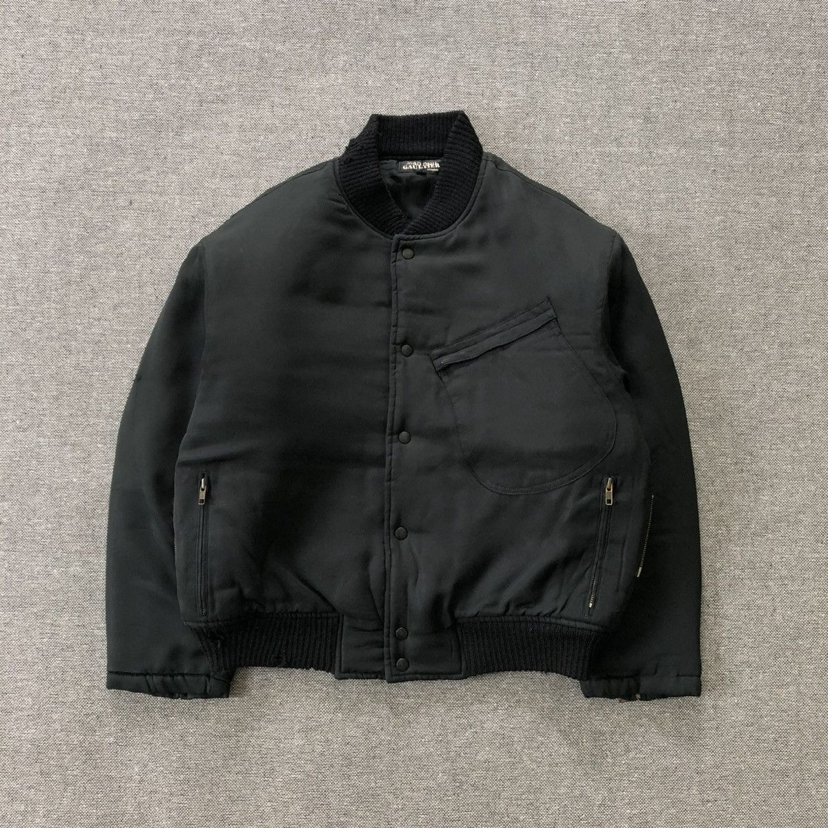 JPG Jean Paul Gaultier Homme MA-1 style Bomber Button Jacket