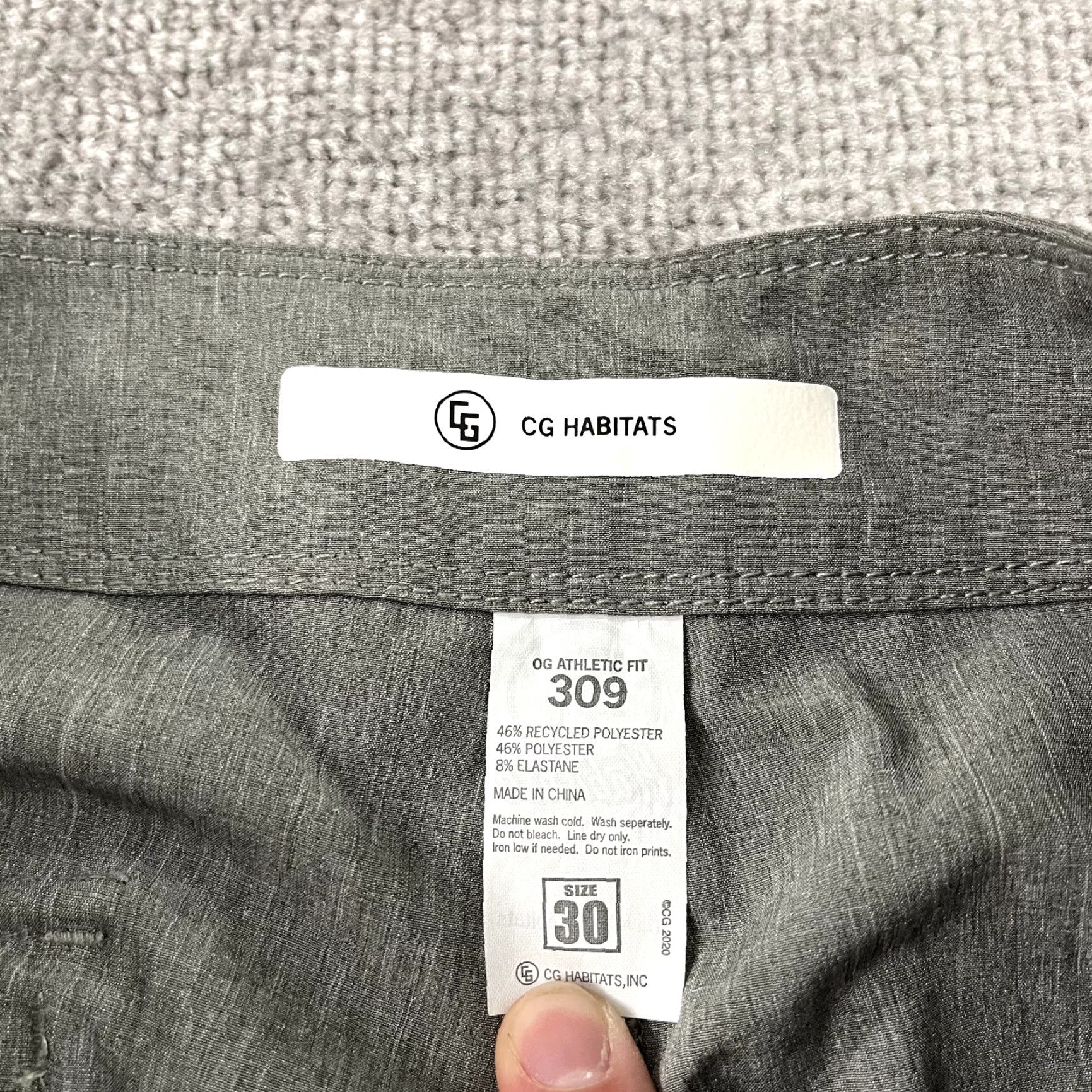 Habitat CG HABITATS Pants Mens Size 30x32 Gray Athletic Fit Joggers Tapered Pocket Zip Pocket US? (Wait) Size US 30 / EU 46 - 2 Thumbnail