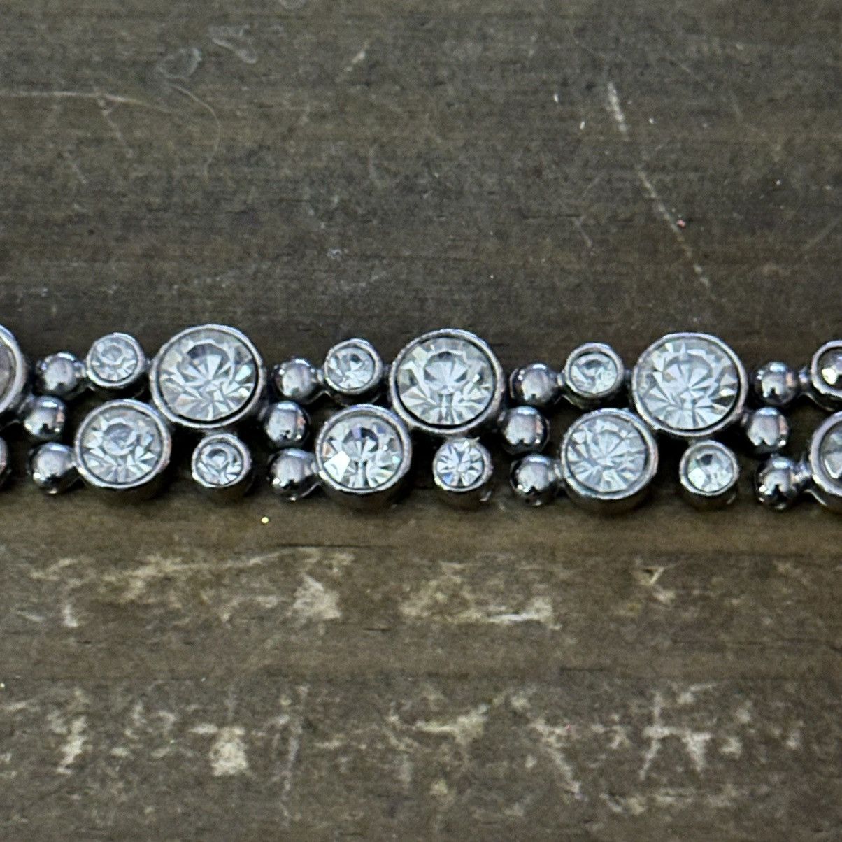 Other Vintage silver tone rhinestone bracelet Size ONE SIZE - 7 Thumbnail