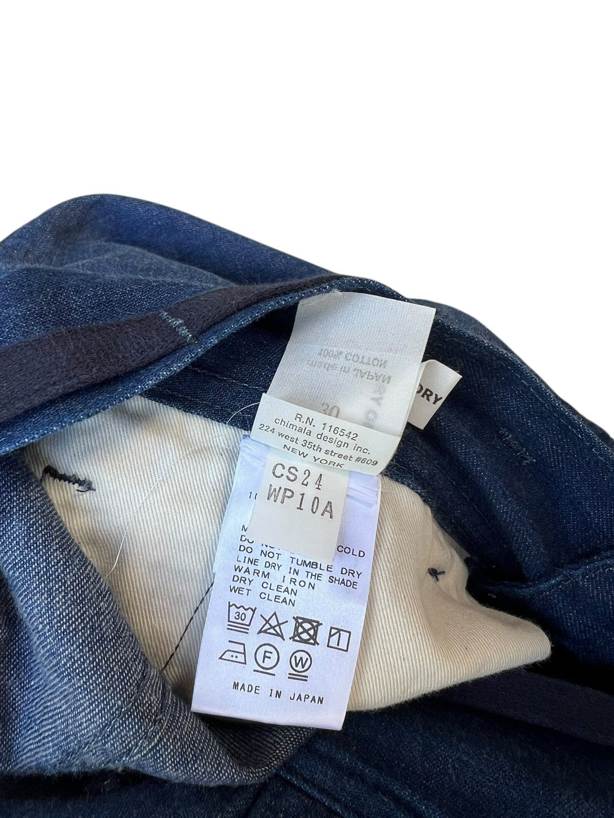 Chimala Chimala Indigo Blue Denim Cropped Baggy Trouser Pant Size US 32 / EU 48 - 23 Thumbnail