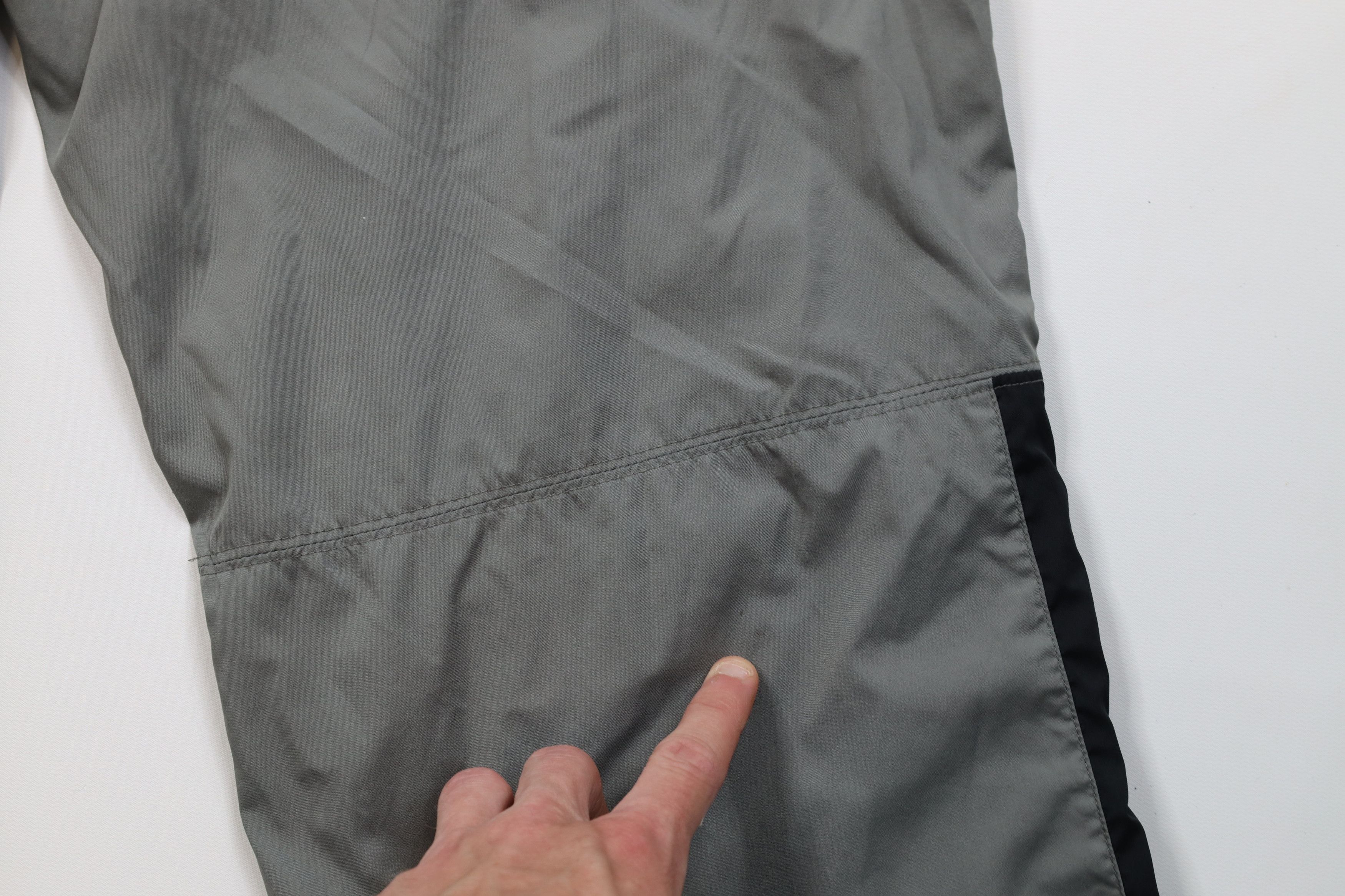 Reebok Vintage 90s Y2K Reebok Lined Wide Leg Windbreaker Pants Gray Size US 36 / EU 52 - 15 Thumbnail