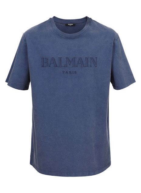 o1s1wg110925 Logo Print T-Shirt in Blue