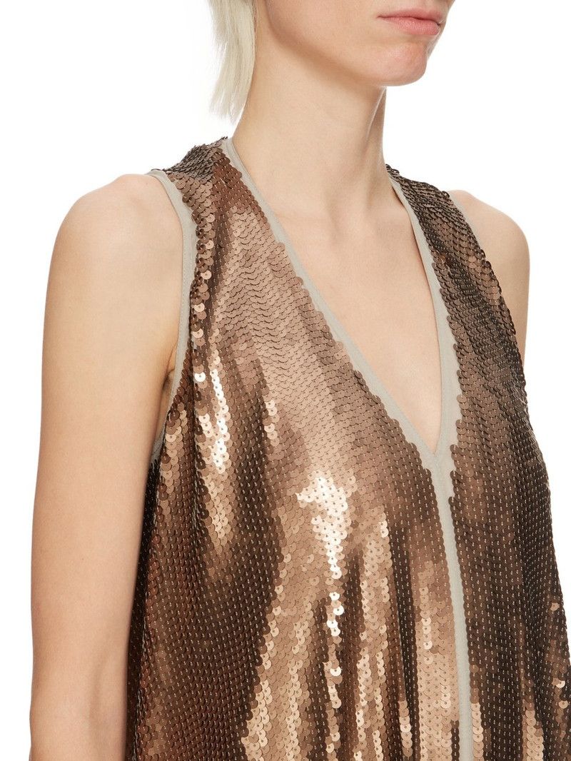 Rick Owens o1y0126 Maxi Dress in Brown Size S / US 4 / IT 40 - 4 Thumbnail