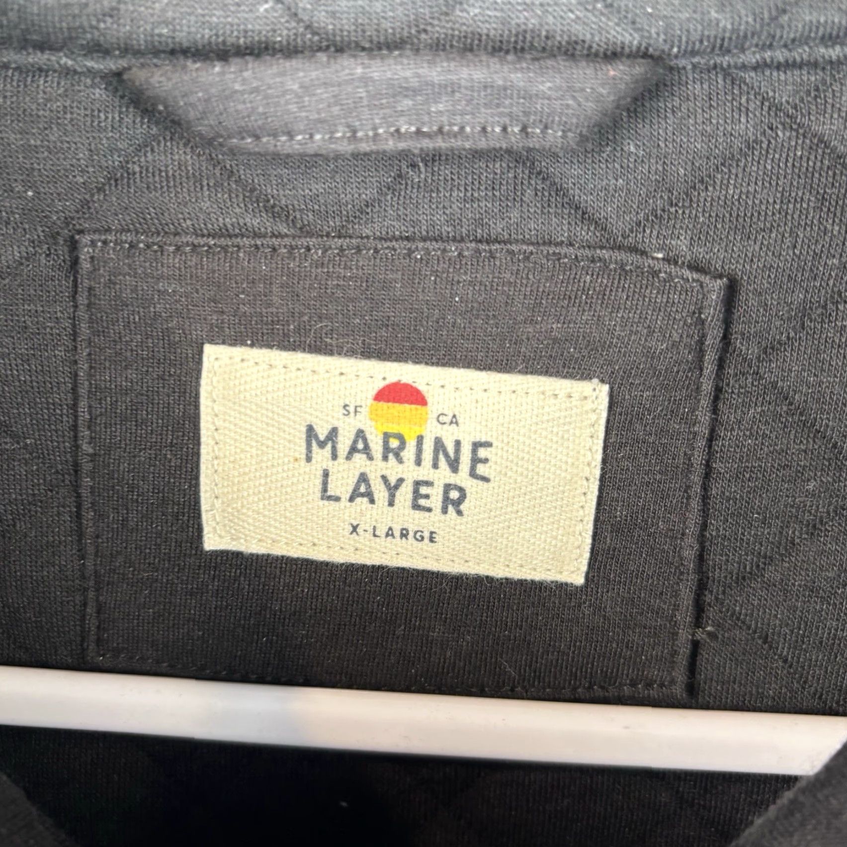 Marine Layer Marine Layer Jacket Mens XL Black Corbett Quilted Full Zip Un Lock Logo Vintage No Size US XL / EU 56 / 4 - 3 Thumbnail