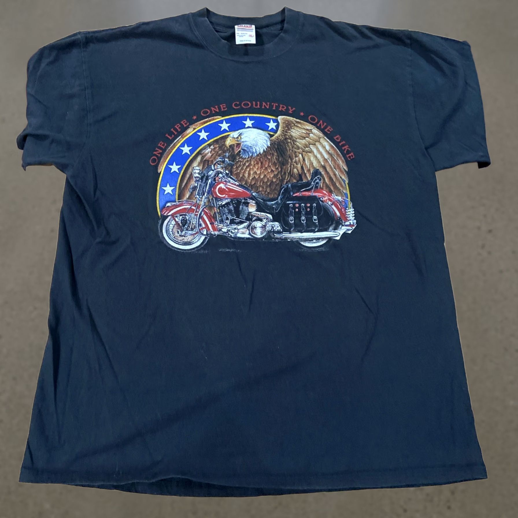 Delta VINTAGE Delta Pro Weight T-Shirt Men XL Short Sleeve Black Graphic Print USA 2000s Crew Neck Logo Size US XL / EU 56 / 4 - 1 Thumbnail