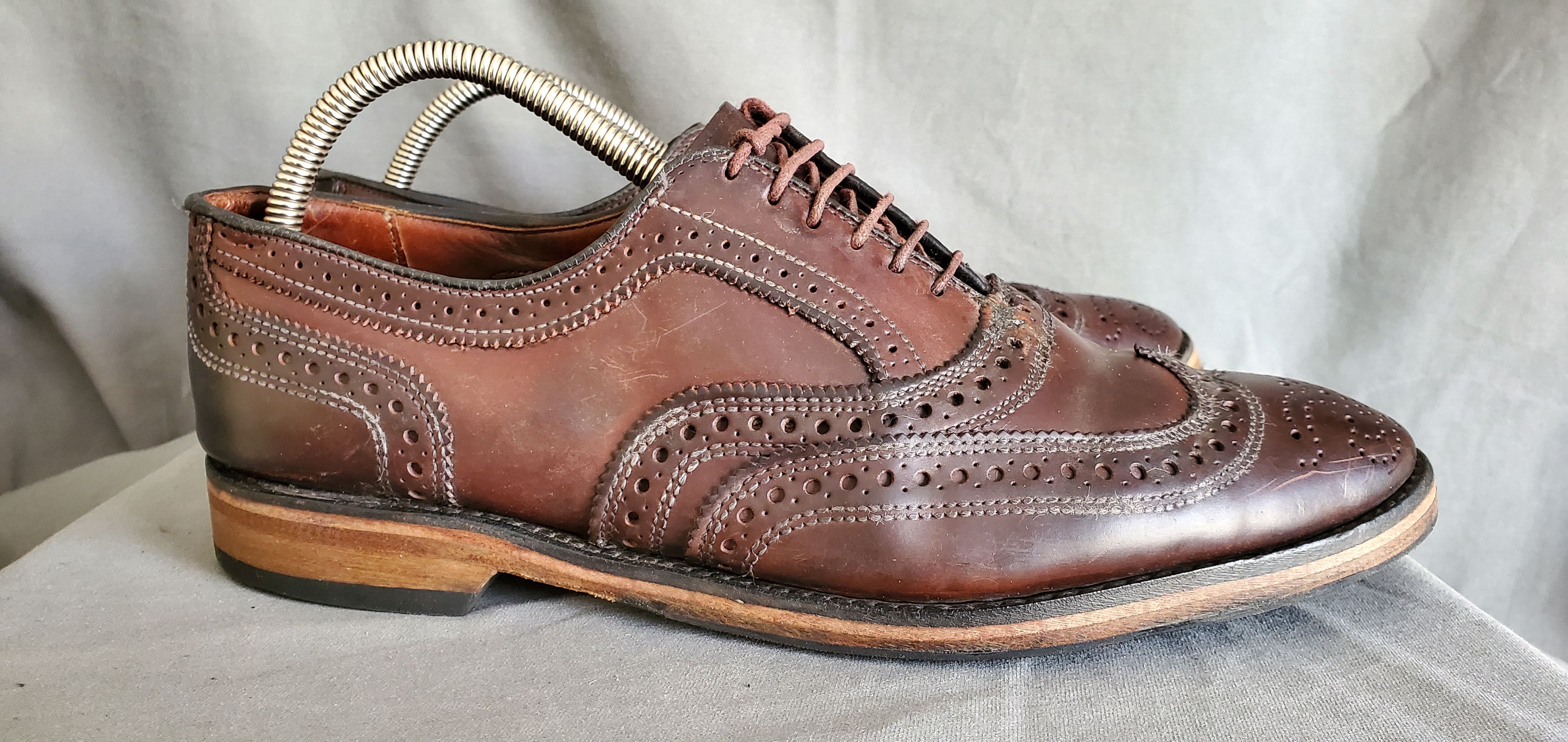 Allen Edmonds Allen Edmonds Cordovan Brogue Shoes Size US 9 / EU 42 - 3 Thumbnail