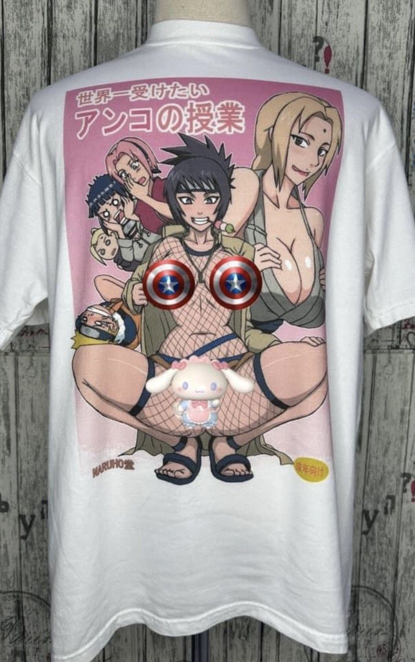 Anime × Gildan Y2K 00s NARUTO Nude Anime cartoon Japan funny T-Shirt Size US XXL / EU 58 / 5 - 1 Thumbnail