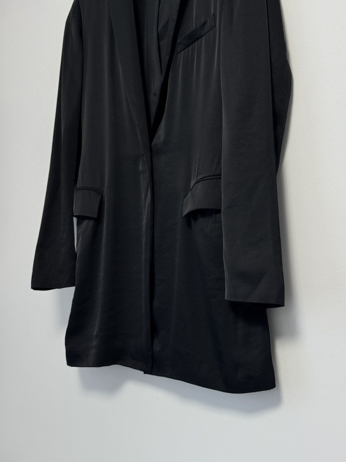 Jil Sander JIL SANDER Black Silk Lined Coat Jacket Made in Italy Blazer Size XS / US 0-2 / IT 36-38 - 7 Thumbnail