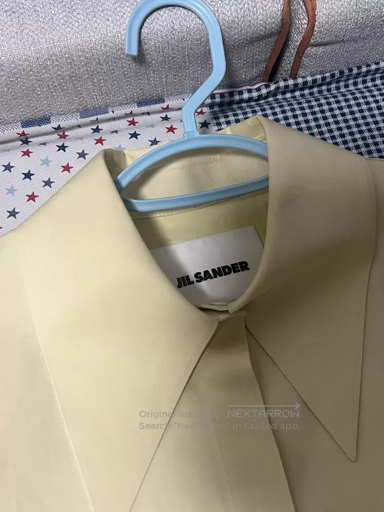 Jil Sander Jil Sander size 38 Collar shirt with hidden buttons and poi Size M / US 6-8 / IT 42-44 - 2 Thumbnail