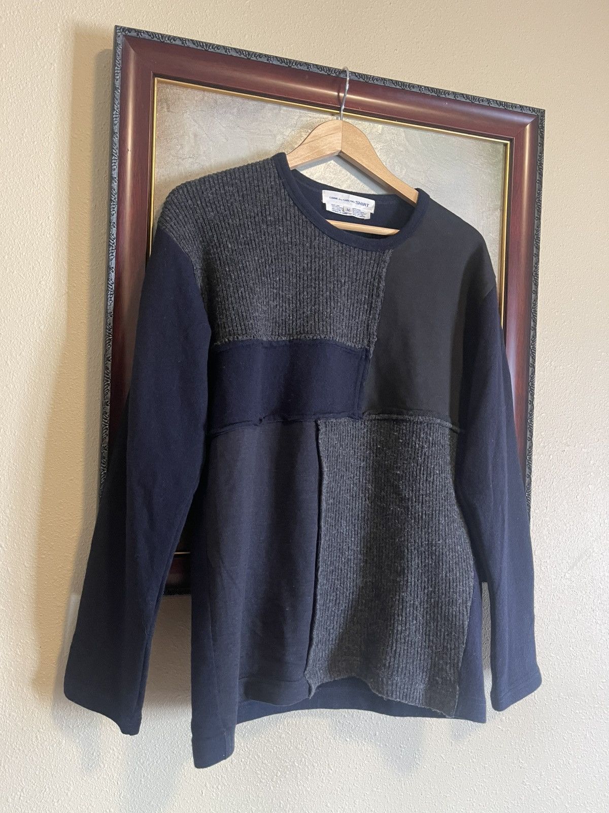 Comme des Garcons SHIRT patchwork sweater