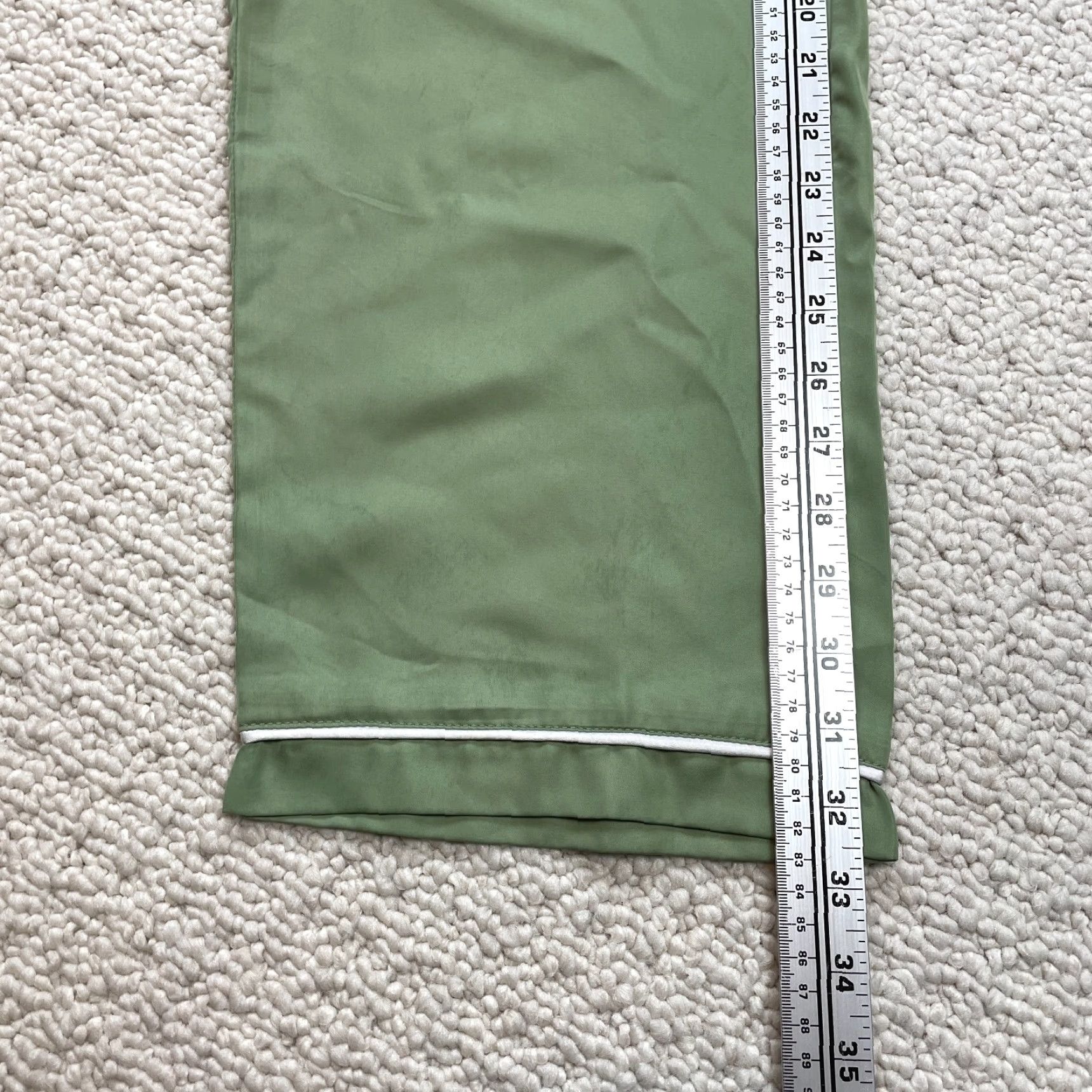 Vintage Unbranded Windbreaker Lounge Pants Mens Medium 28x33 Stretch Elastic Comfort Green Knit Polyester Spandex Size US 31 - 4 Thumbnail