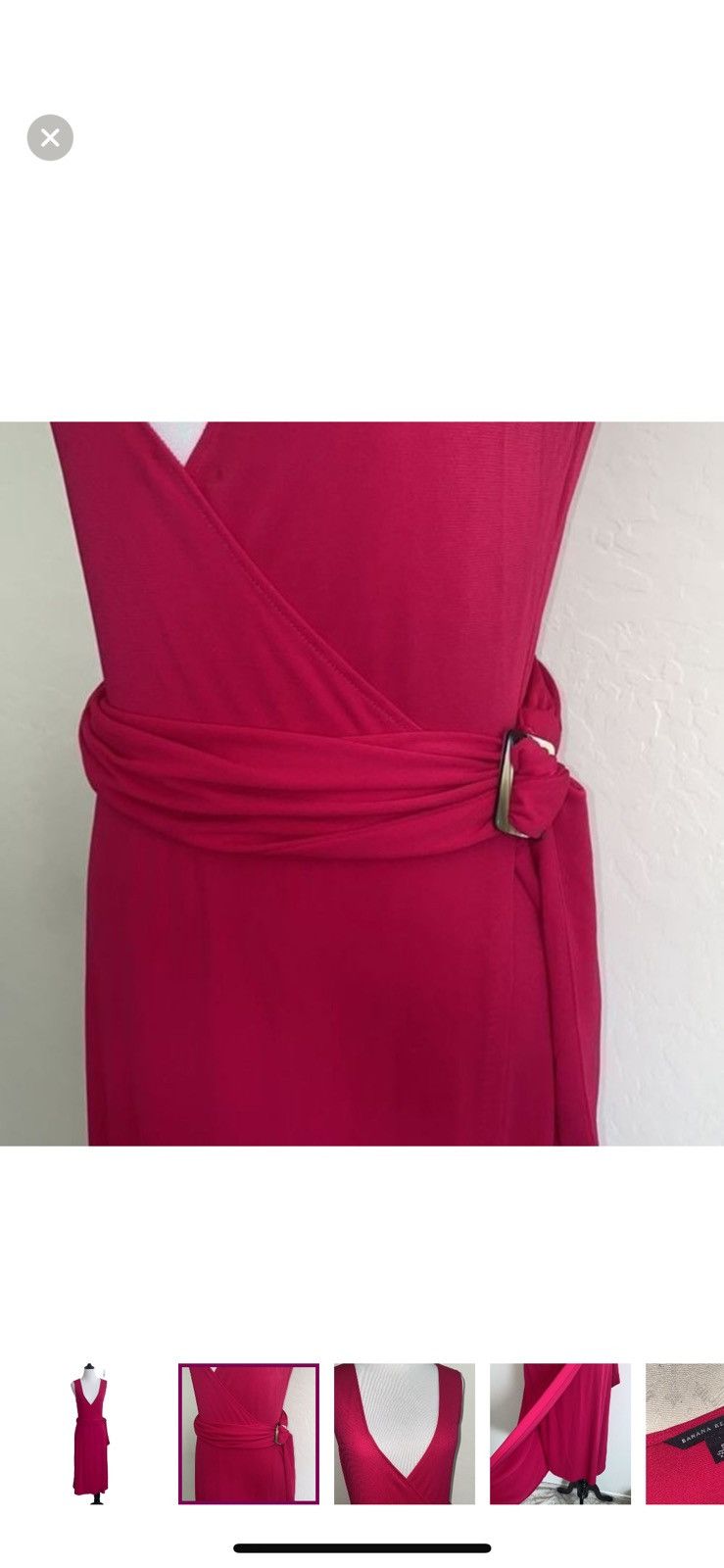 Banana Republic Banana republic small midi faux wrap dress Size S / US 4 / IT 40 - 2 Thumbnail