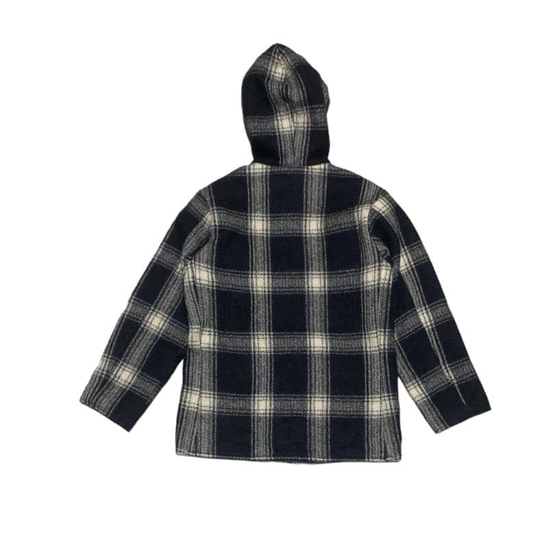 45rpm Vintage 45rpm Plaid Wool Jacket Hoodie Size US S / EU 44-46 / 1 - 2 Thumbnail