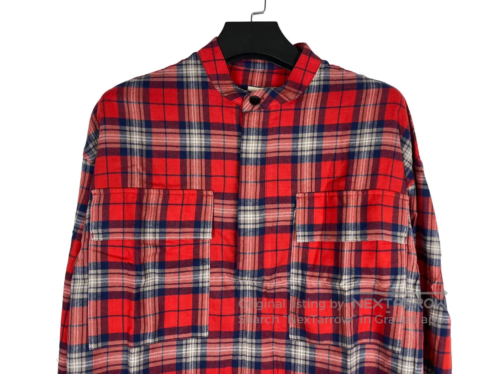 Fear of God FEAR OF GOD Main Line Plaid Long Sleeve Henry Neck Shirt Size US M / EU 48-50 / 2 - 3 Thumbnail