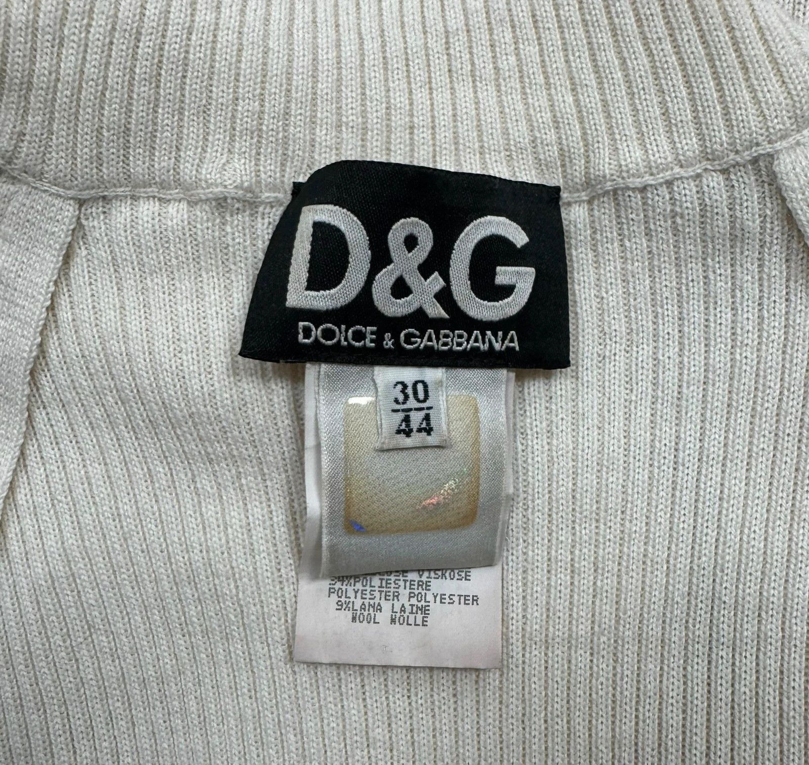 Dolce & Gabbana Dolce & Gabbana Vintage Ribbed Knit Jumper Viscose Wool Size M / US 6-8 / IT 42-44 - 15 Thumbnail