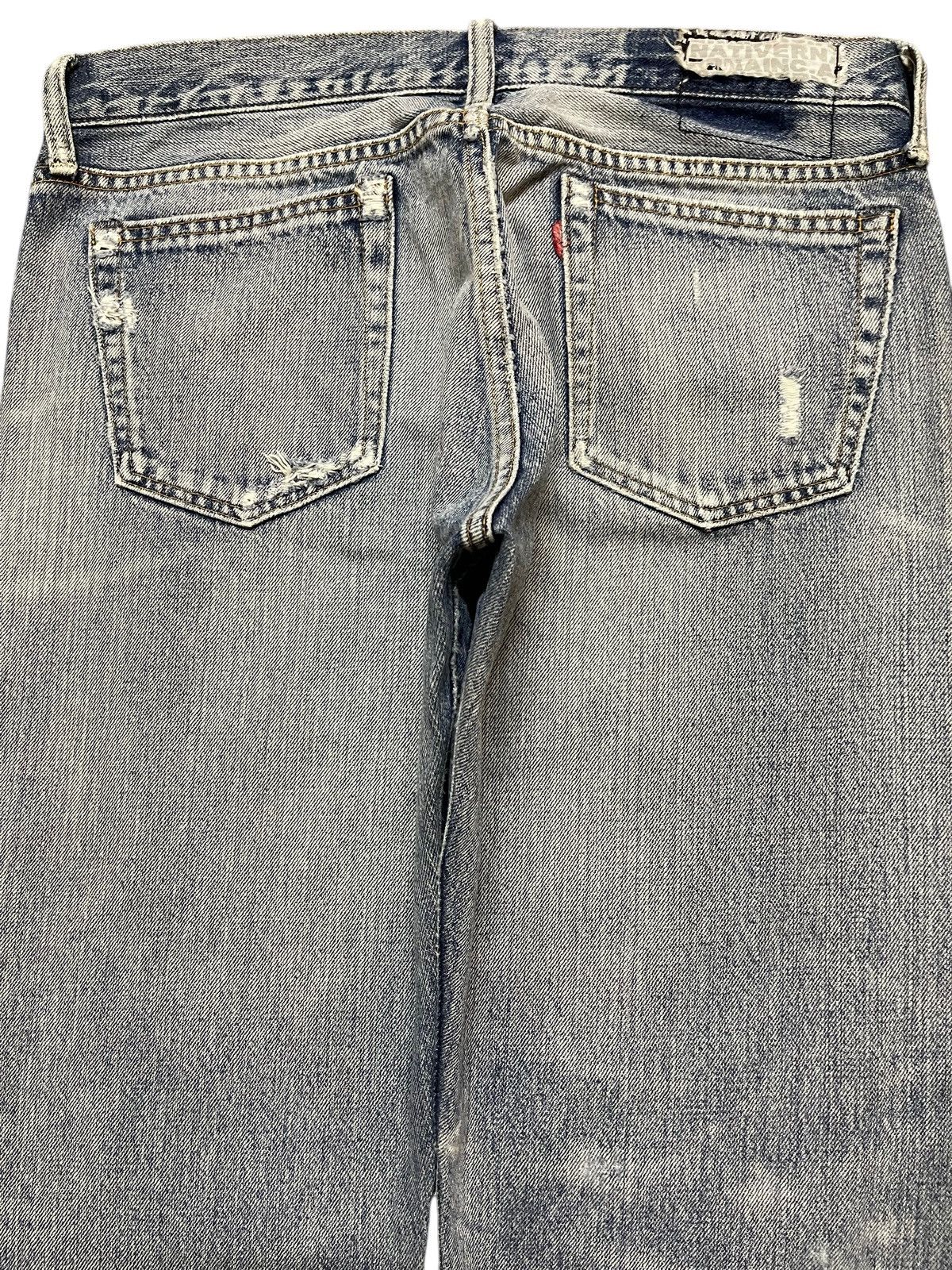 Kapital Vintage Japanese Brand Blue Faded Wash Distressed Jeans Size US 30 / EU 46 - 5 Thumbnail