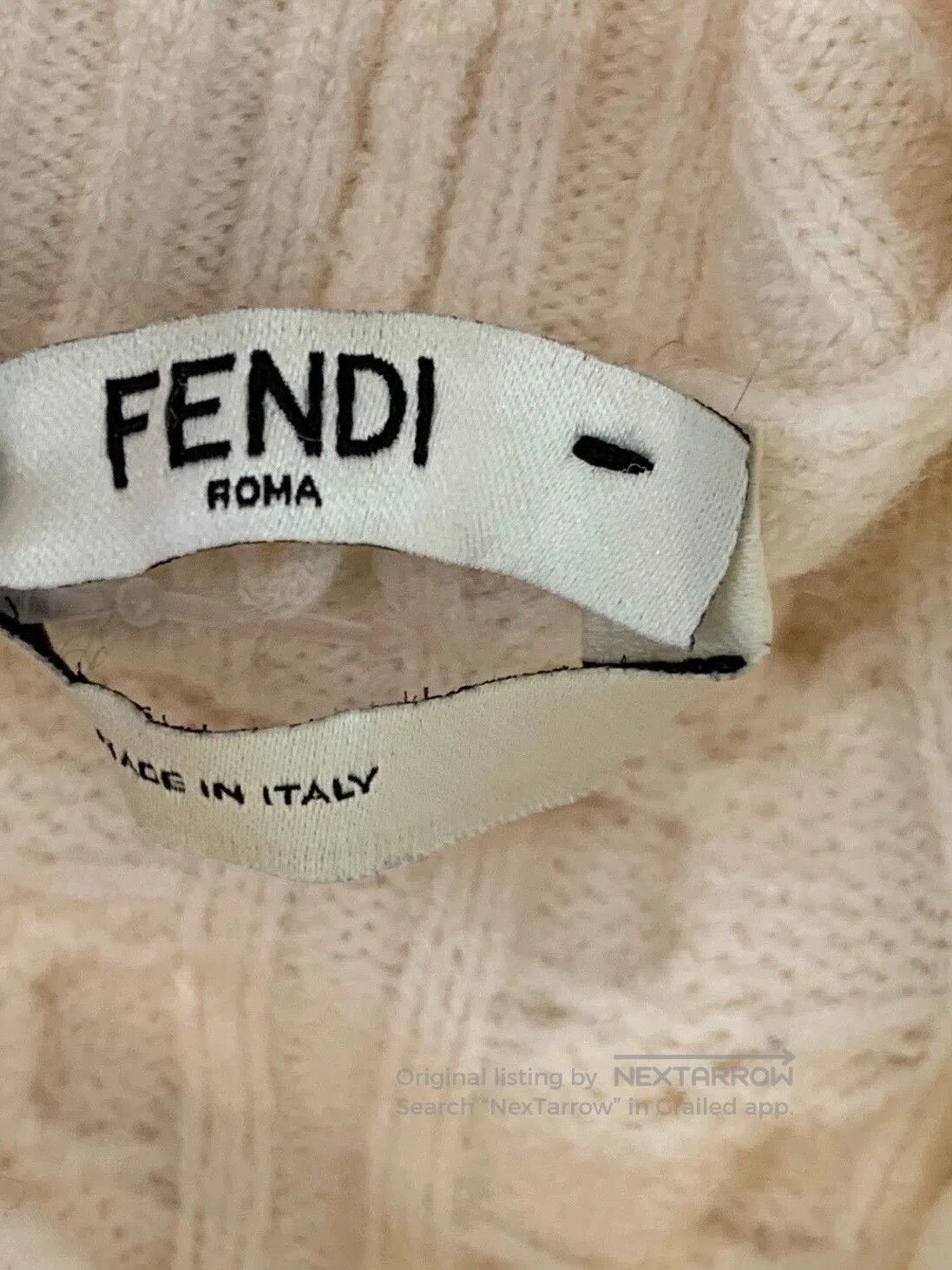 Fendi Fendi Cream Wool Ruffle Knit Sweater. Size US S / EU 44-46 / 1 - 3 Thumbnail