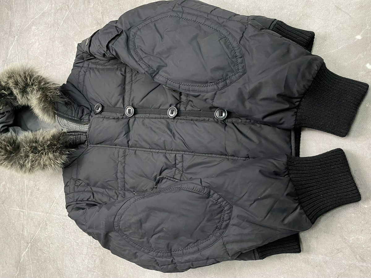 Le Grande Bleu (L.G.B.) Gothic if six was nine Black Bomber Jacket puffer Fur Hood Size US M / EU 48-50 / 2 - 7 Thumbnail
