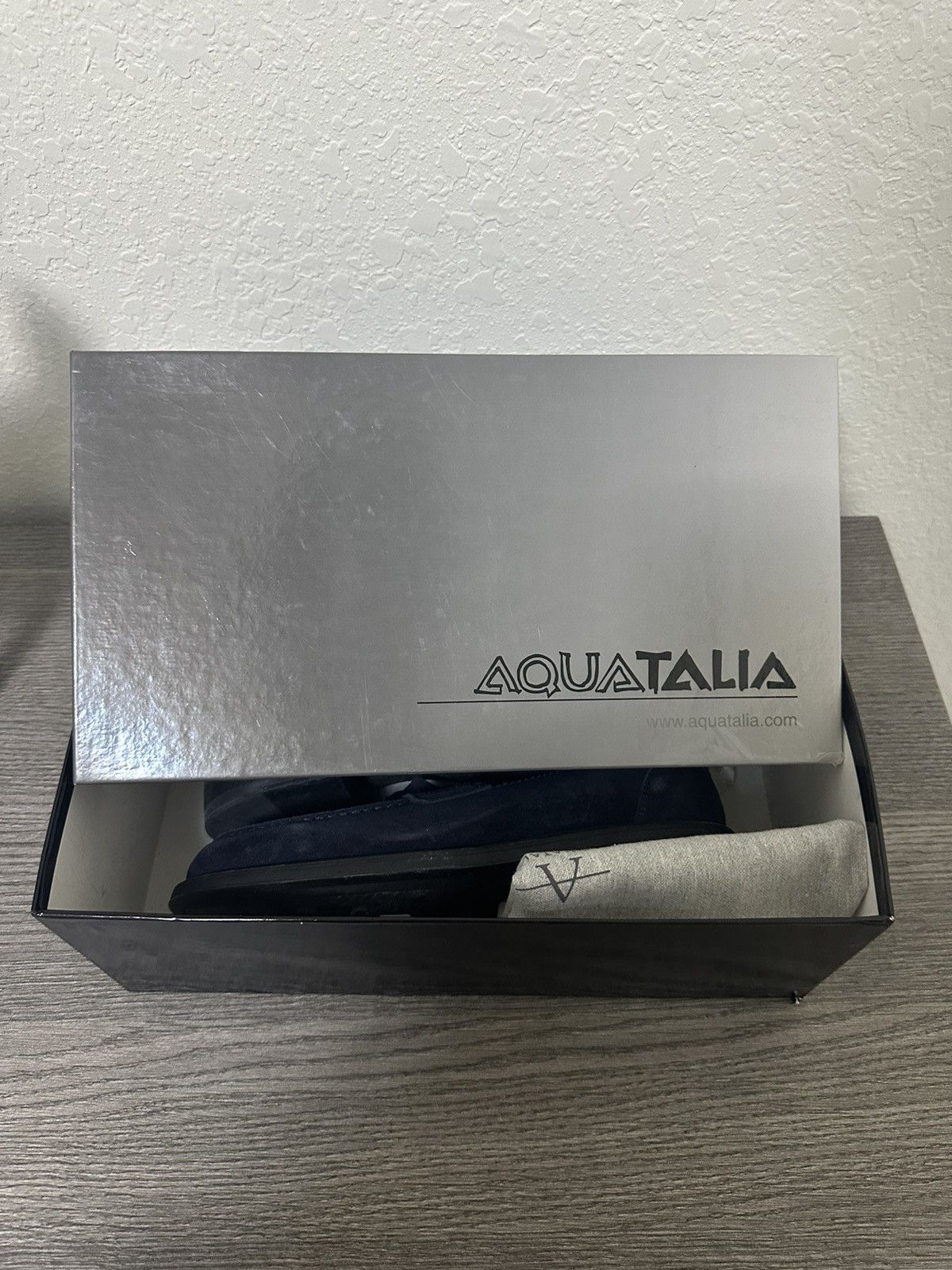 Aquatalia Aquatalia Blue Suede Leather Loafers Size US 8 / EU 41 - 1 Thumbnail