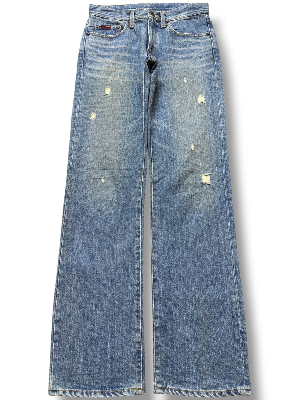 Hysteric Glamour Vintage Nenemona Straight Cut Grunge Distressed Denim Size US 27 - 1 Thumbnail