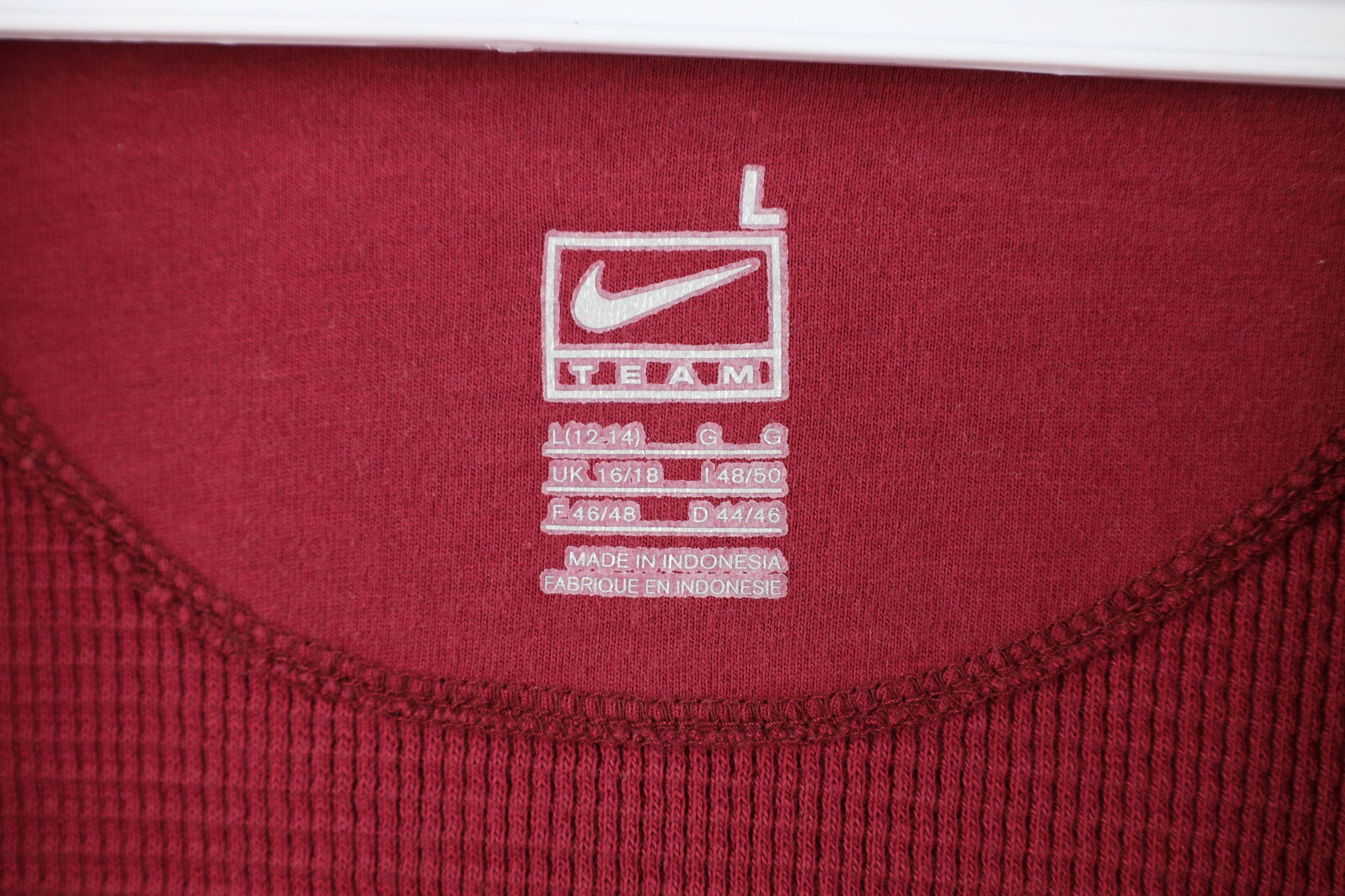 Nike Vintage Nike Florida State University Waffle Knit Hoodie Size L / US 10 / IT 46 - 4 Thumbnail