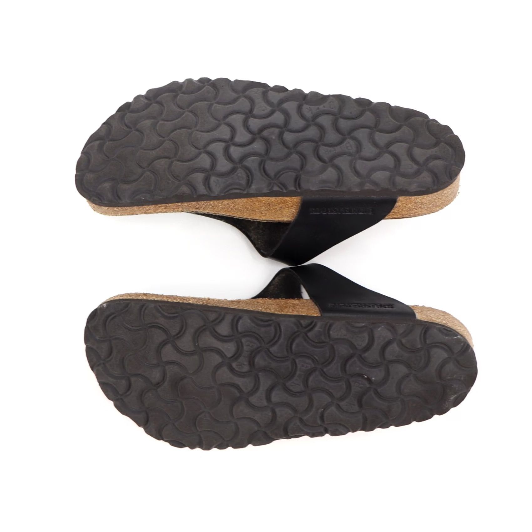 Birkenstock Birkenstock Gizeh Sandal Women's 36 Nubuck Leather Cork Rubber Thong Black/Brown Leather, Cork, Rubber, Gizeh Model, Vintage No, 6 US, 36 EU Size US 6 / IT 36 - 5 Thumbnail