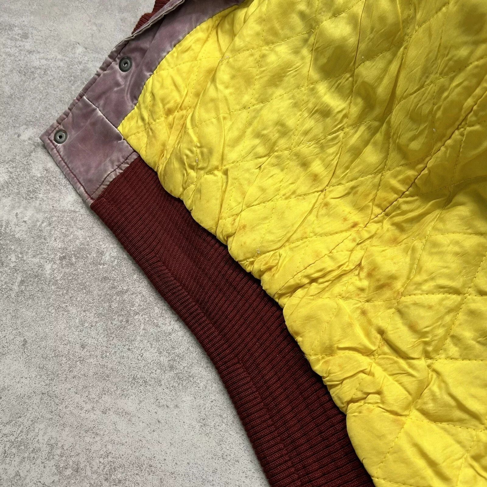 NFL × Vintage WASHINGTON REDSKINS EAST POINT STONE WASH BOMBER JACKET Size US L / EU 52-54 / 3 - 8 Thumbnail