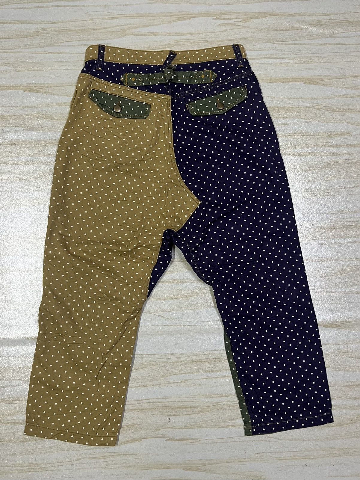 Japanese Brand Japanese Brand Cube Sugar Polkadot Cropped Trousers Pant Size US 30 / EU 46 - 8 Thumbnail