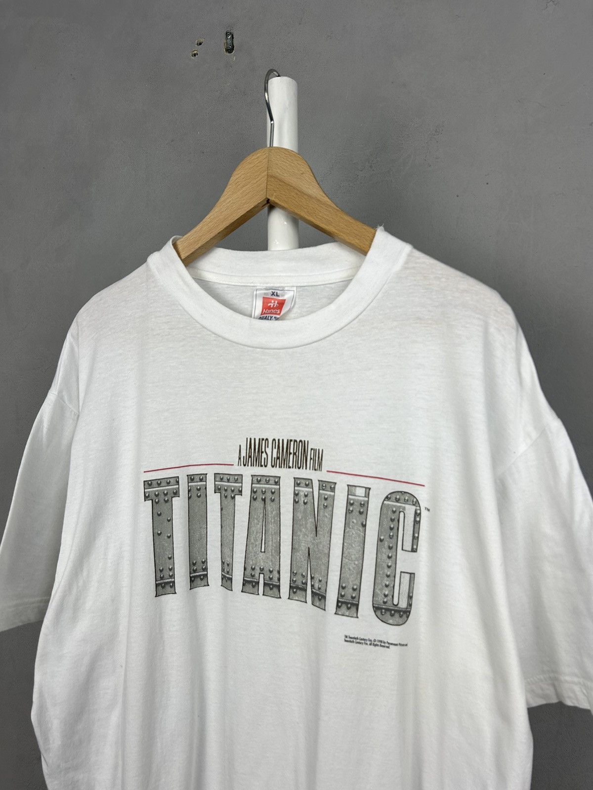 Vintage Vintage Titanic Movie T Shirt 1998 James Cameron Film Promo Size US XL / EU 56 / 4 - 3 Thumbnail