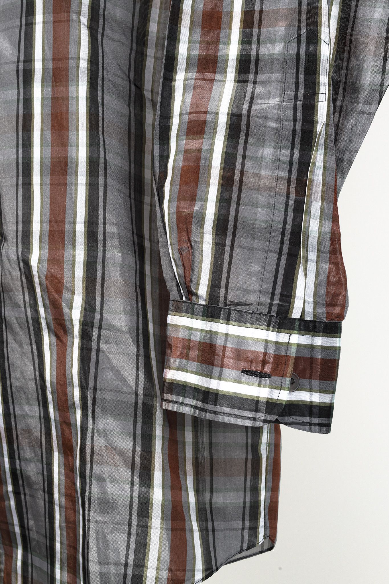 Acne Studios Acne Studios SS18 Atlent Plaid Sheer Button Up Shirt Size US S / EU 44-46 / 1 - 6 Thumbnail