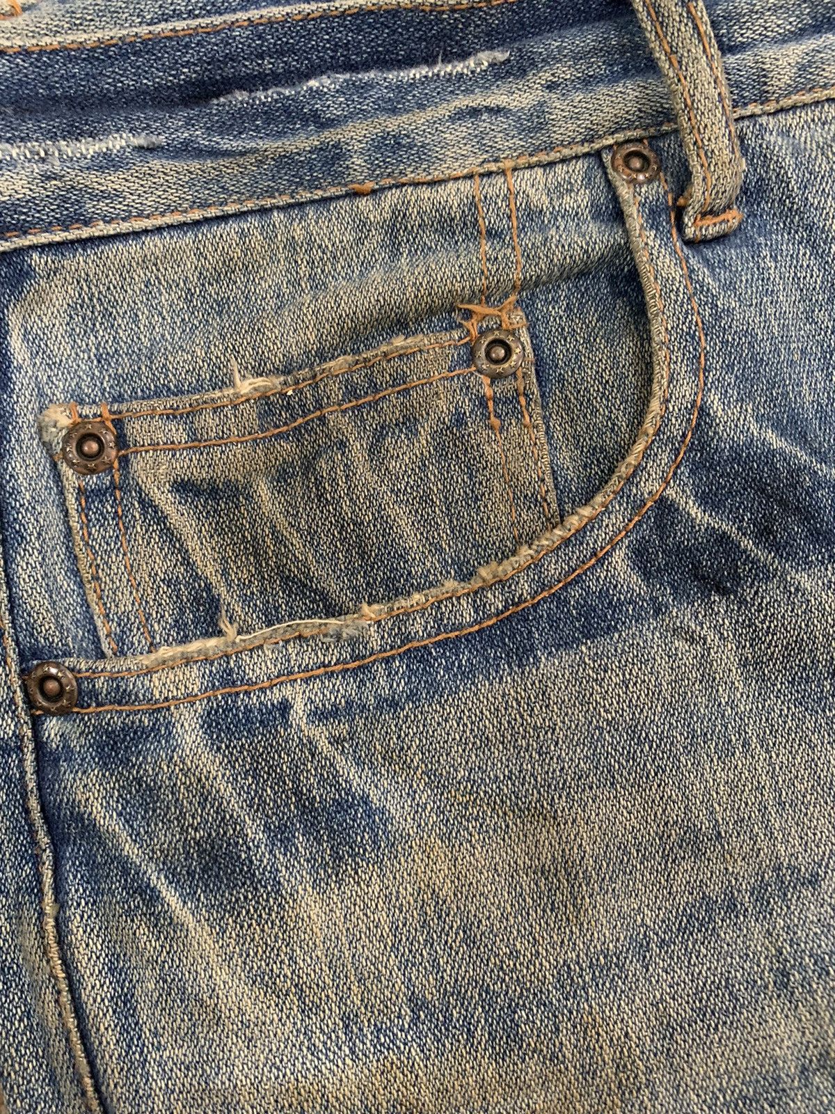 Ed Hardy Vintage Japanese Brand Mud Wash Distressed Grunge Jeans Size US 32 / EU 48 - 6 Thumbnail