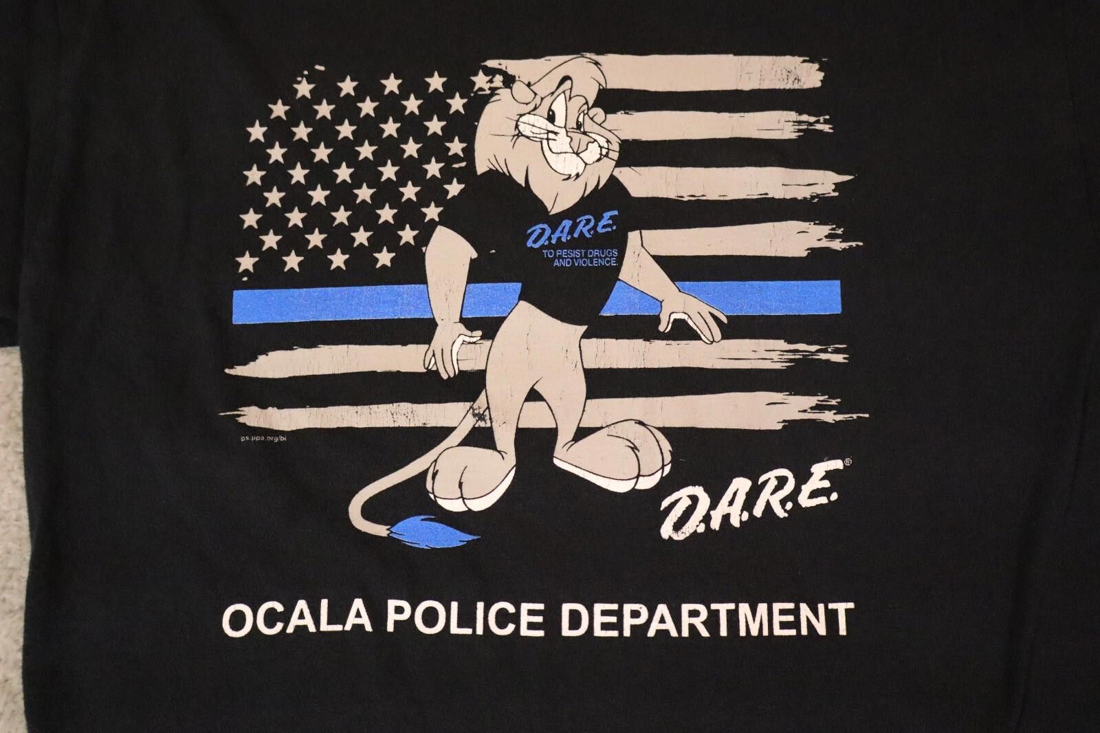 Fruit Of The Loom DARE Program Shirt Small Ocala FL Police Blue Flag y2k flag Size US S / EU 44-46 / 1 - 1 Thumbnail