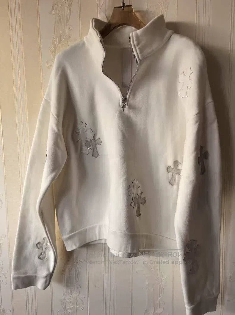 Chrome Hearts CHROME HEARTS Size M White leather cross sweater Size US M / EU 48-50 / 2 - 1 Thumbnail