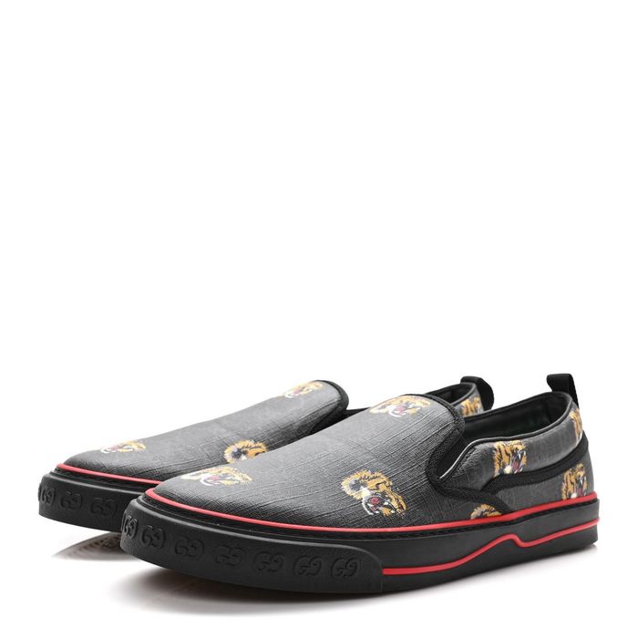 Gucci GG 1977 Tennis Tiger Print Slip On Grailed