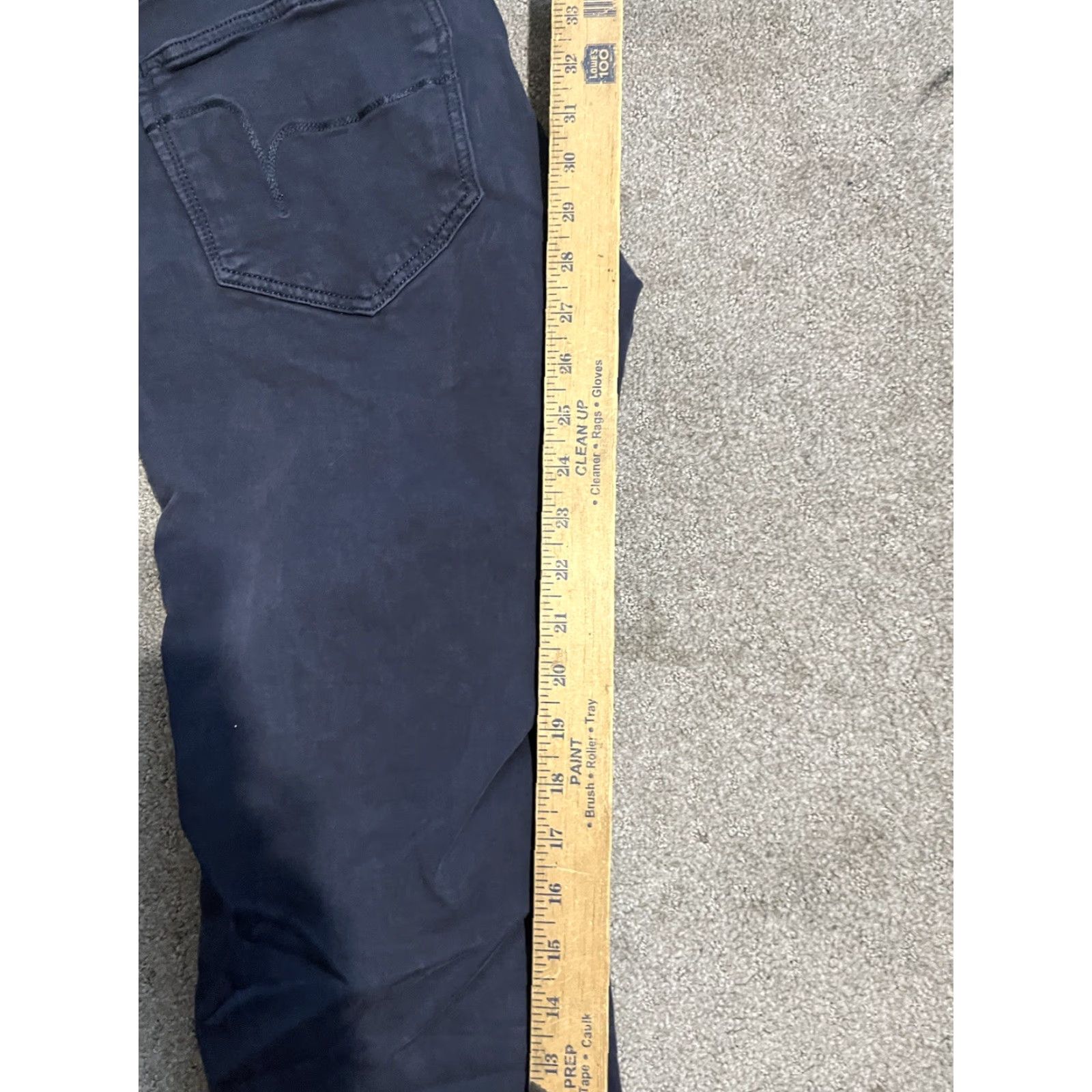 Vintage Flying Machine Jeans Men 32 Blue Label Slim Tapered 32x29 Denim Stone Blue 5-Pocket Design Slim Regular Jeans Mens Italy Blue Label Size US 32 / EU 48 - 7 Thumbnail