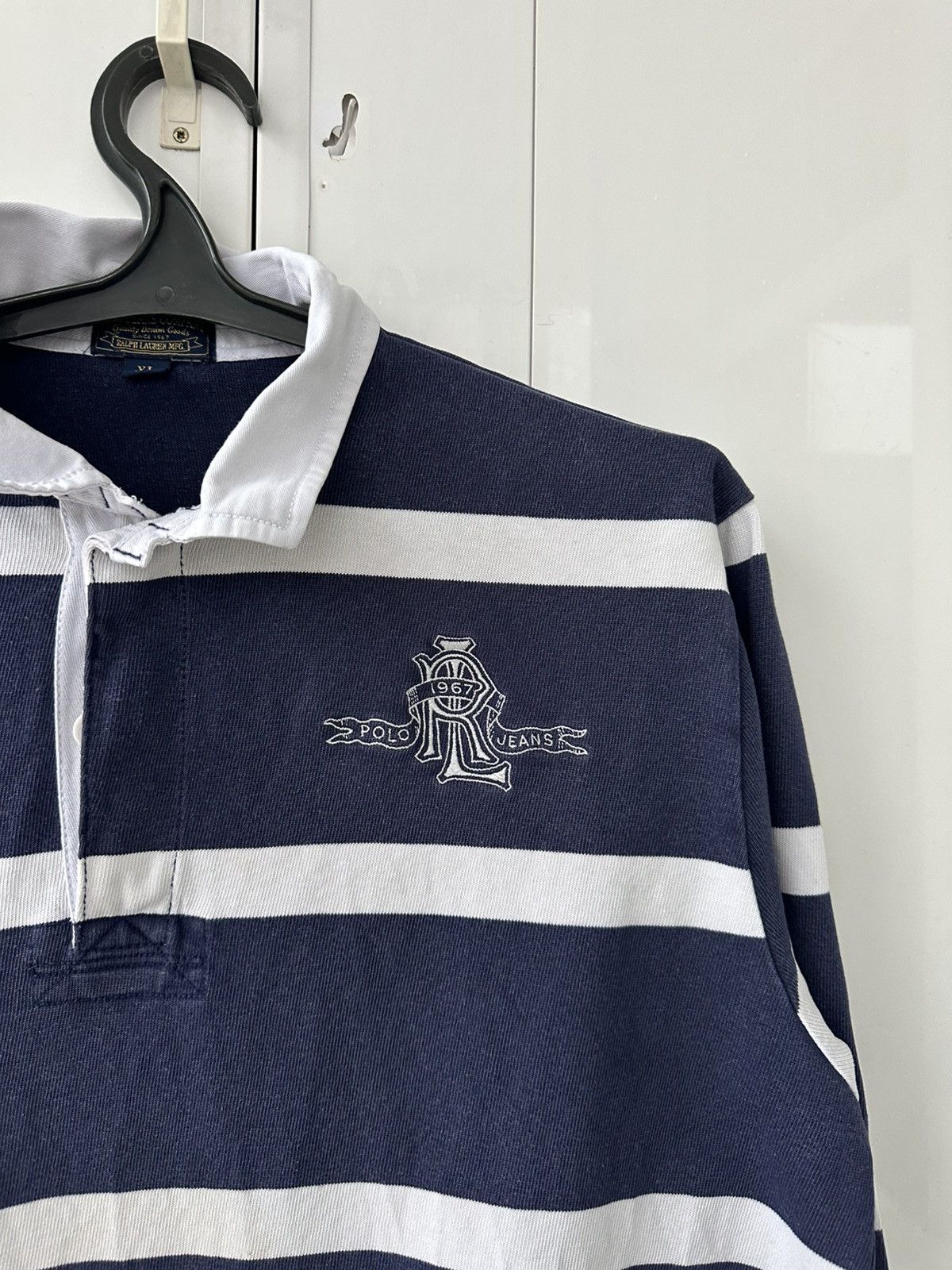 Polo Ralph Lauren Vintage Polo Ralph Lauren Rugby Sweatshirt “R” Logo Size US XL / EU 56 / 4 - 7 Thumbnail