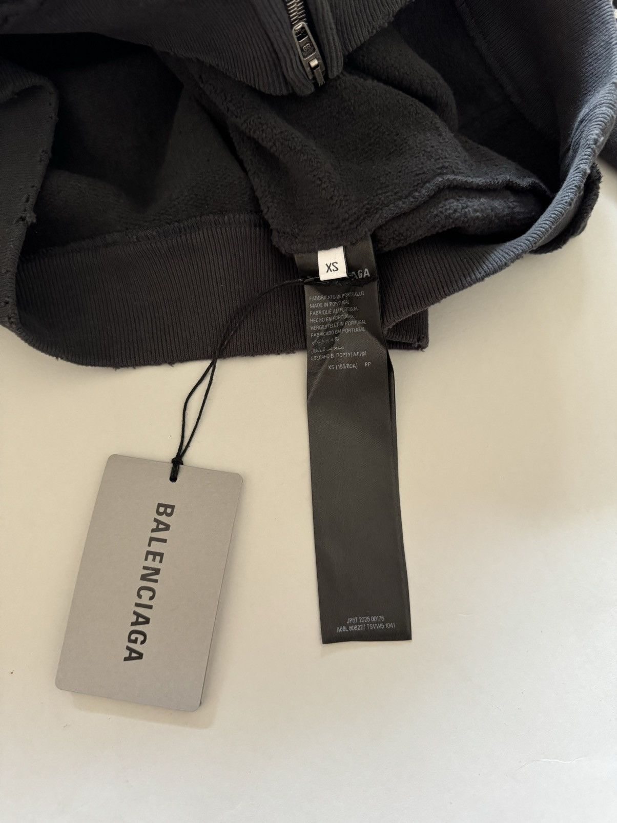 Balenciaga Balenciaga Blackletter Script Pulled Zip-Up Hoodie Large Size US XS / EU 42 / 0 - 7 Thumbnail