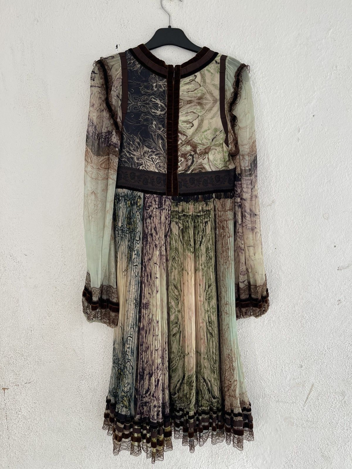 Jean Paul Gaultier AW2006 Jean Paul Gaultier Romantic Artsy Pleated Silk Lace Size M / US 6-8 / IT 42-44 - 3 Thumbnail