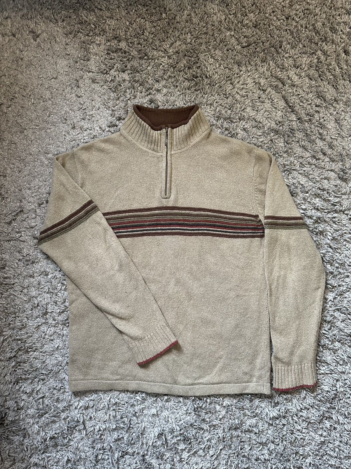 Columbia × Vintage Vintage Knit Quarter Zip Size US L / EU 52-54 / 3 - 1 Thumbnail