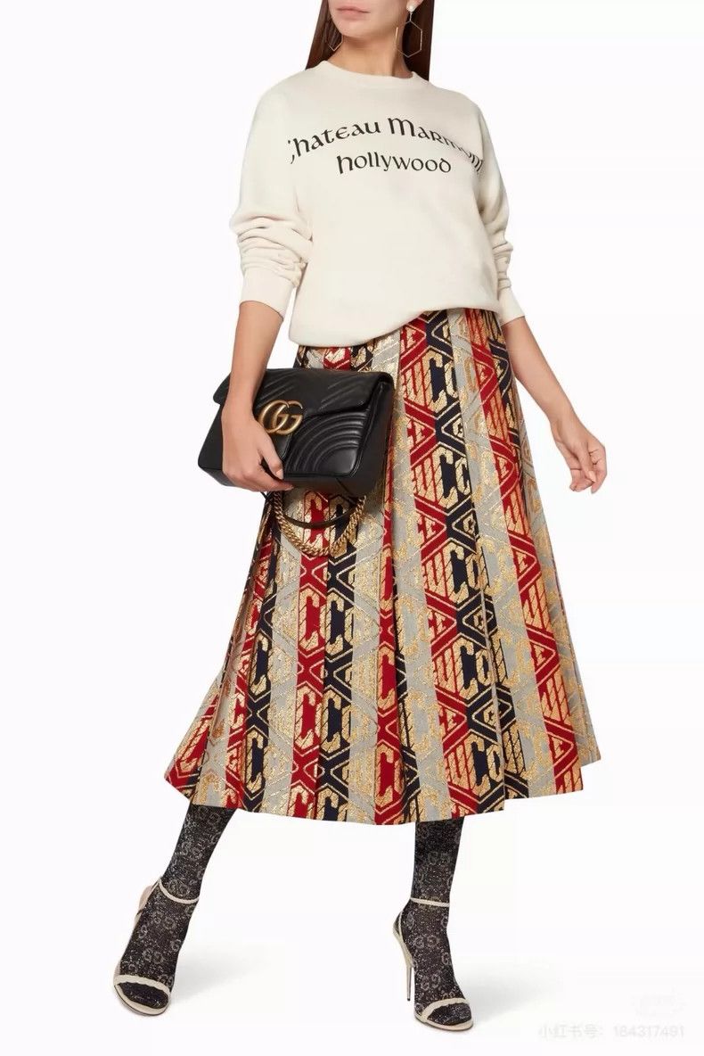 Gucci Gucci Logo embroidered skirt Size 25" / US 0 / IT 36 - 7 Thumbnail