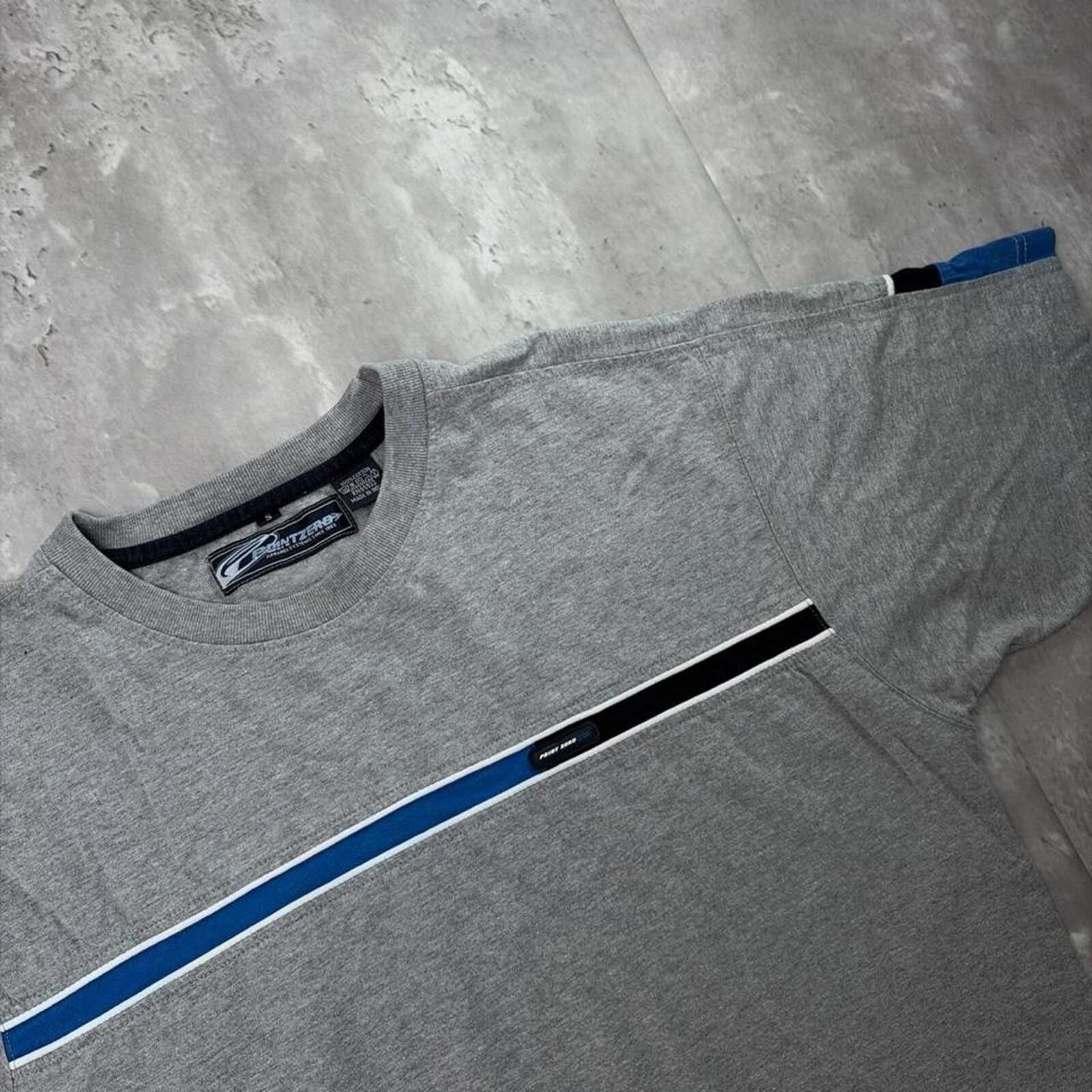 Point Zero Vintage Grey Point Zero Surf Striped T-Shirt Size US S / EU 44-46 / 1 - 4 Thumbnail