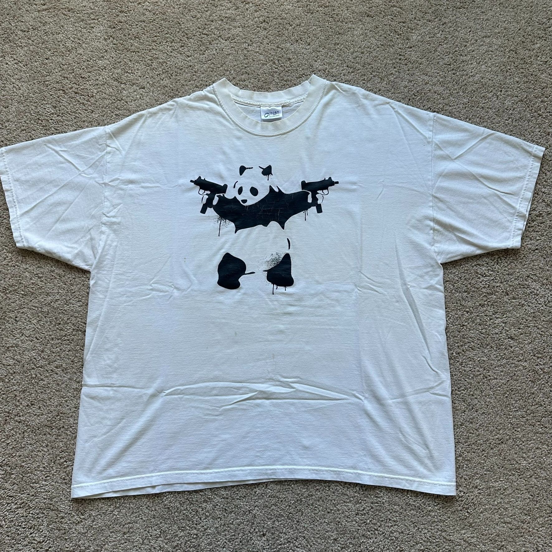 Vintage Vintage Y2K Banksy Panda Guns T-Shirt Punk Graffiti Modern A Size US XXL / EU 58 / 5 - 3 Thumbnail