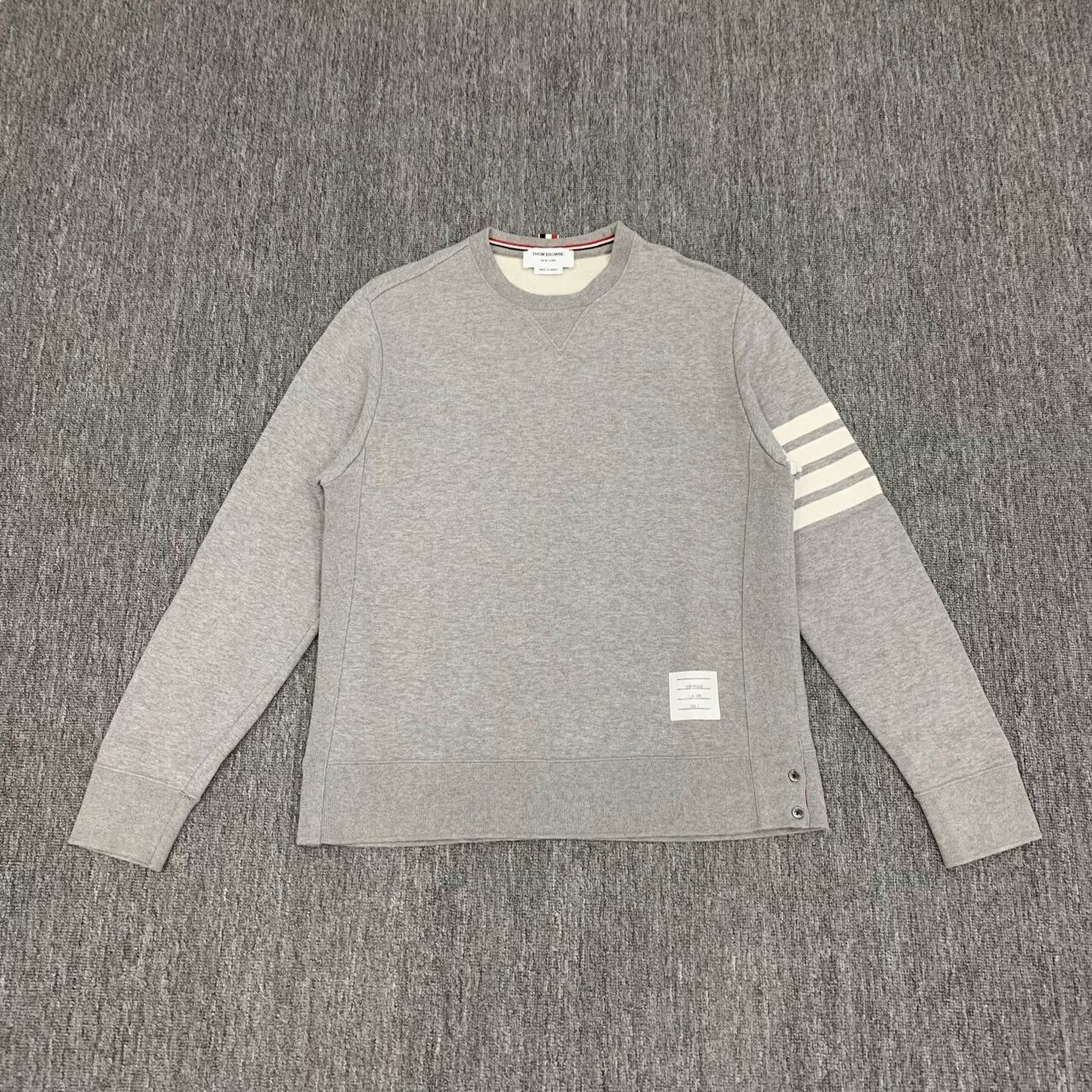 Thom Browne thom browne gray striped sweatshirt size 5 Size US M / EU 48-50 / 2 - 1 Thumbnail