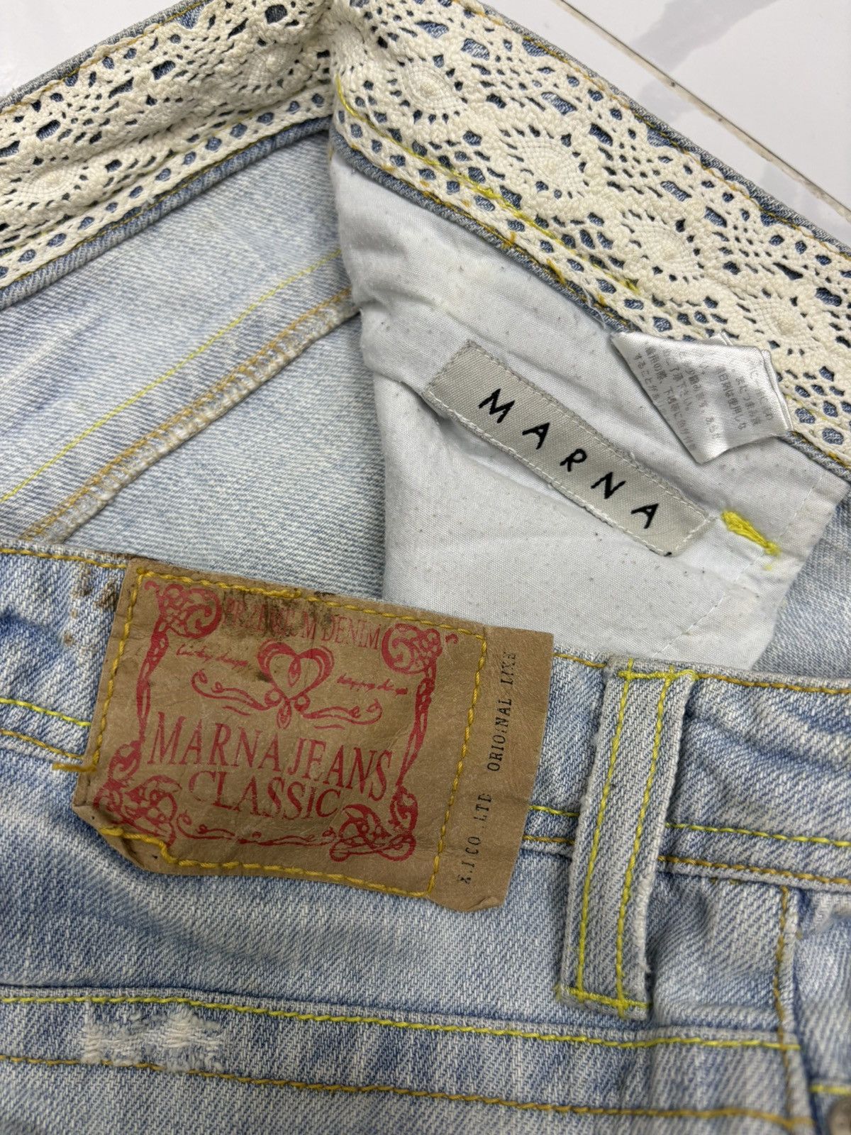 Marni Vintage Marna Jeans Classic Baggy Jeans Distressed Denim Size US 32 / EU 48 - 9 Thumbnail