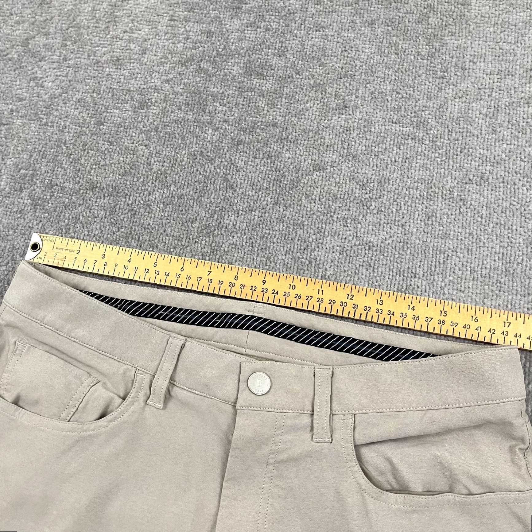 Bonobos Bonobos Chino Pants Mens 34 x 32 Slim Fit Brown Performance Travel Work Golf Size US 34 / EU 50 - 5 Thumbnail