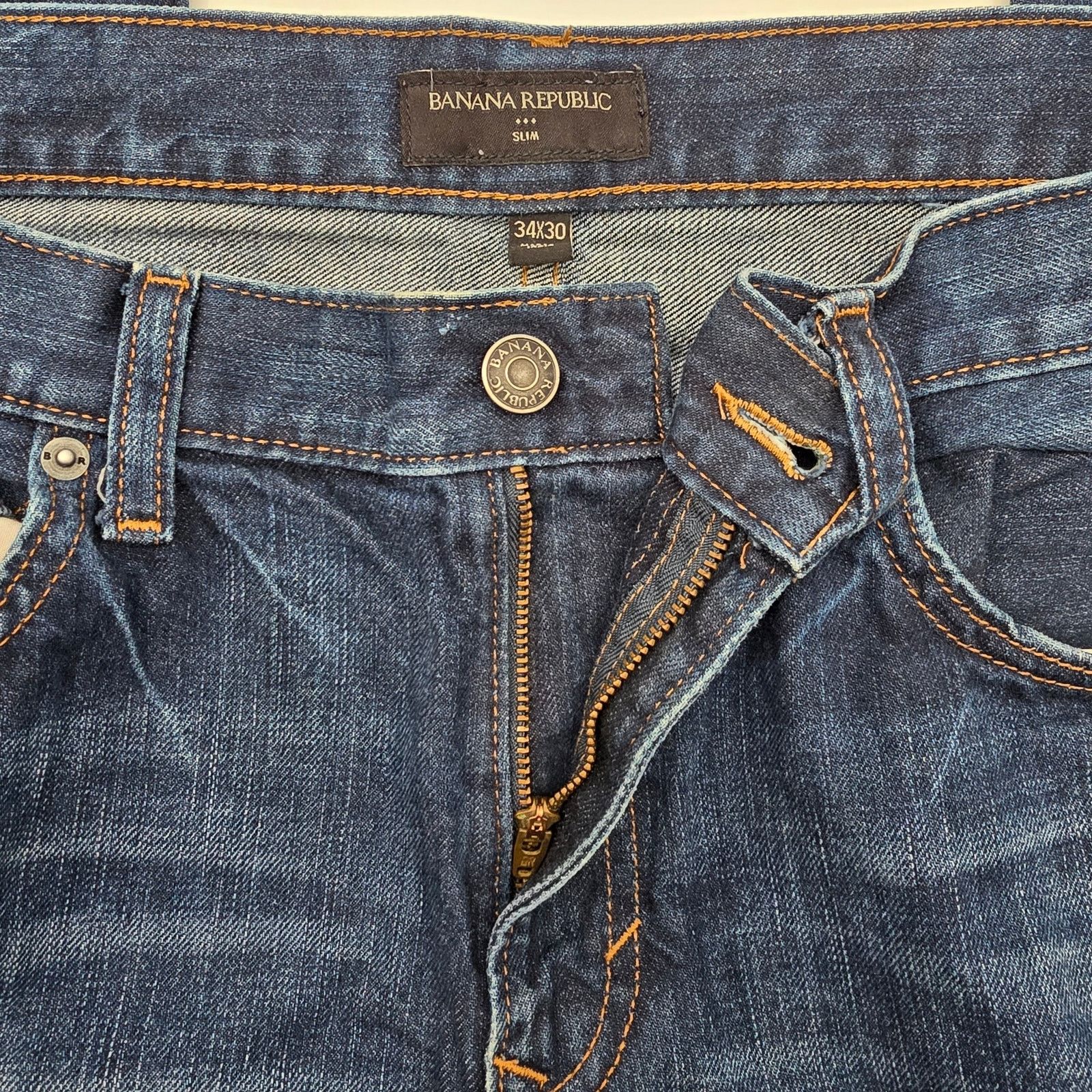 Banana Republic Banana Republic Blue Denim Jeans Pants Bottoms Men's 34x30 Size US 34 / EU 50 - 5 Thumbnail