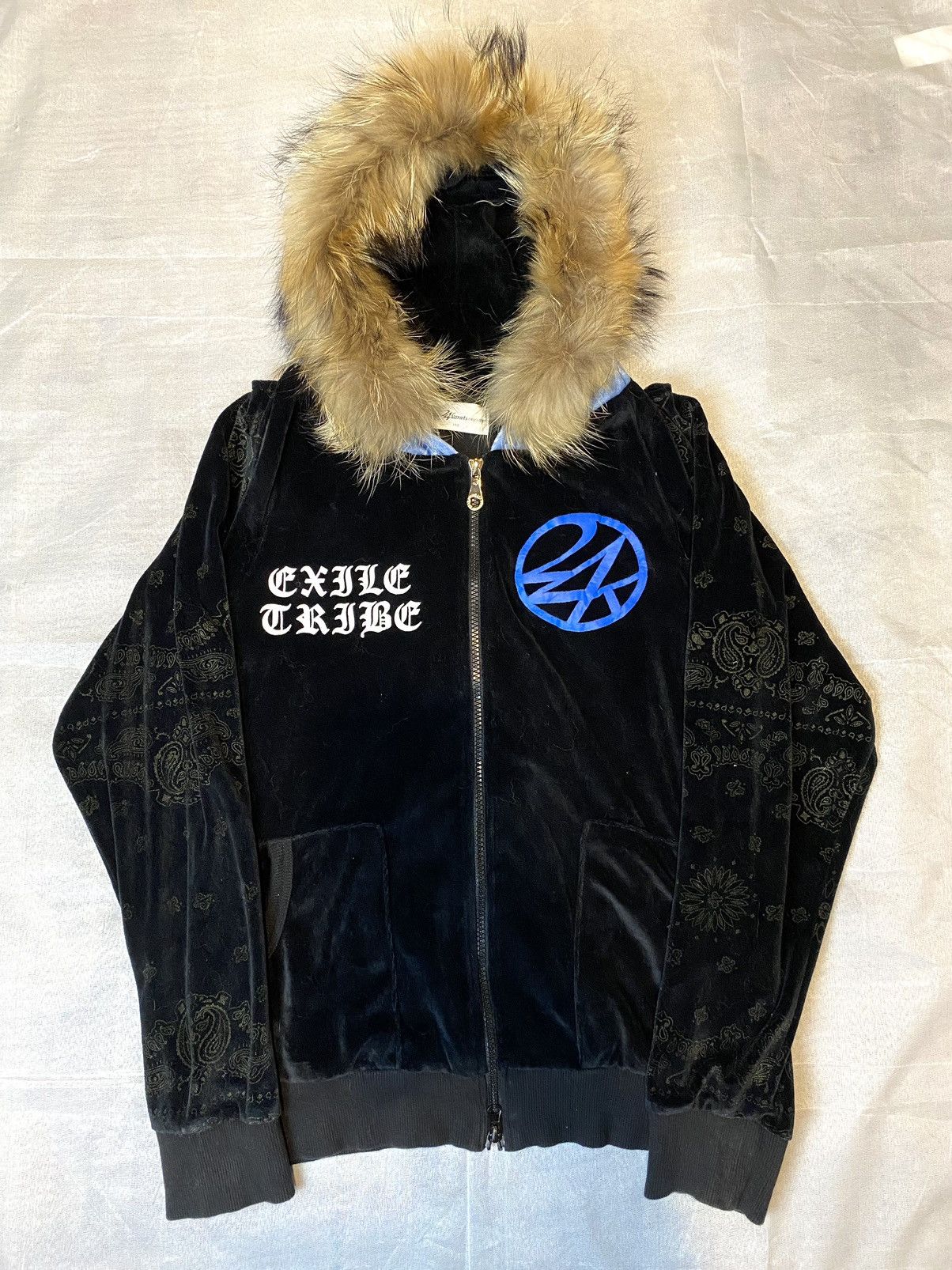 If Six Was Nine × Japanese Brand × Le Grande Bleu (L.G.B.) velvet fur hoodie 24karats japan Size US S / EU 44-46 / 1 - 3 Thumbnail