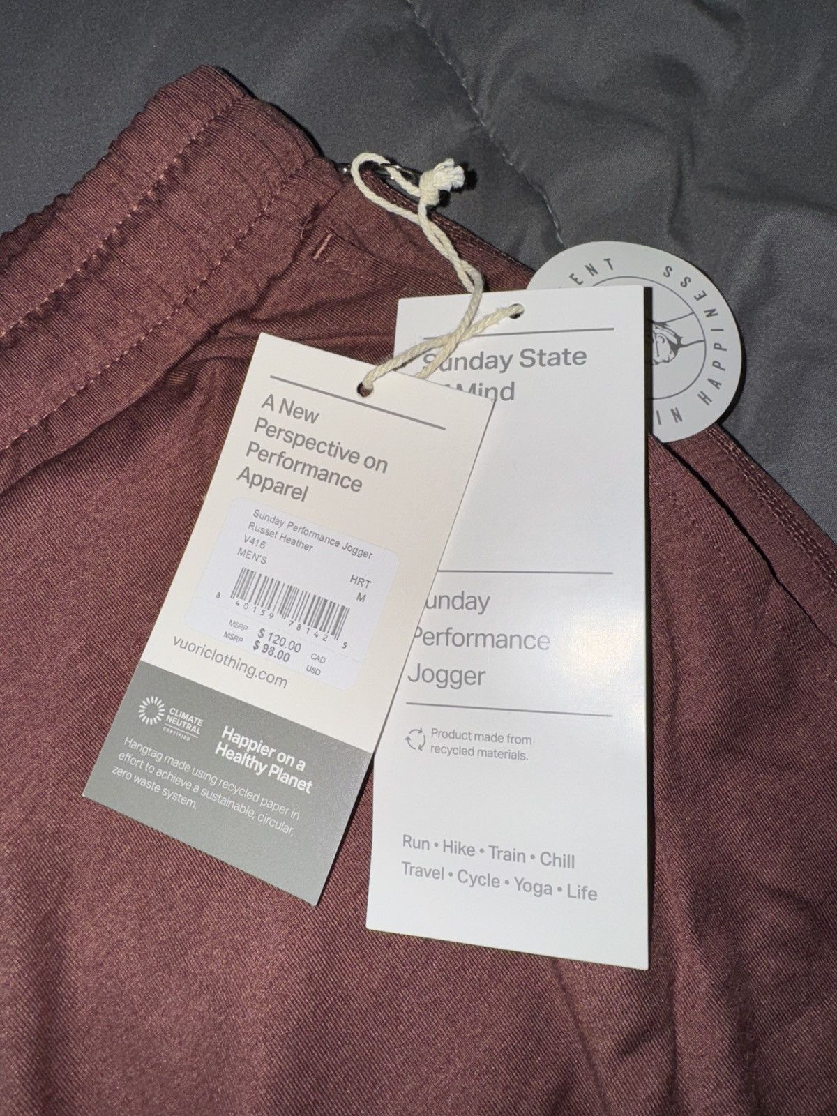 Vuori New Vuori Joggers Size US 33 - 2 Thumbnail