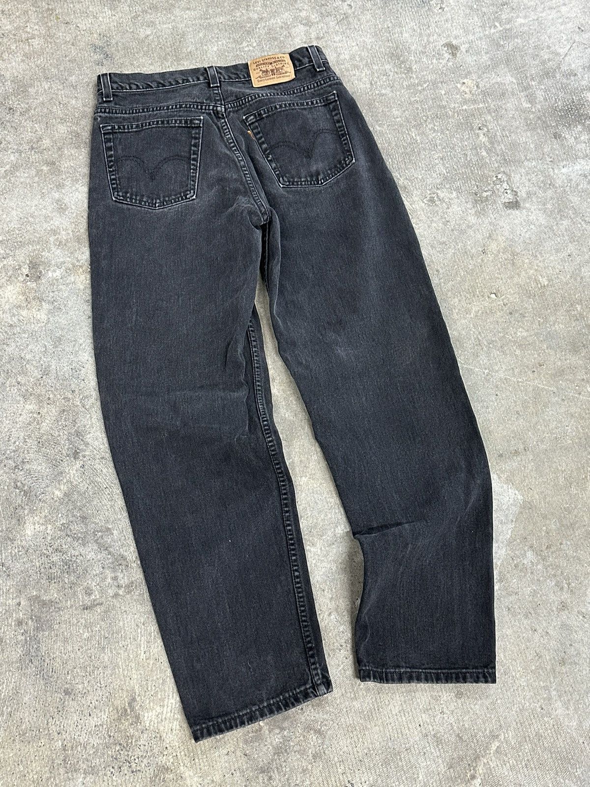Levi's × Vintage Vintage 90s Levi’s Orange Tab Denim Black Jeans Size US 32 / EU 48 - 7 Thumbnail